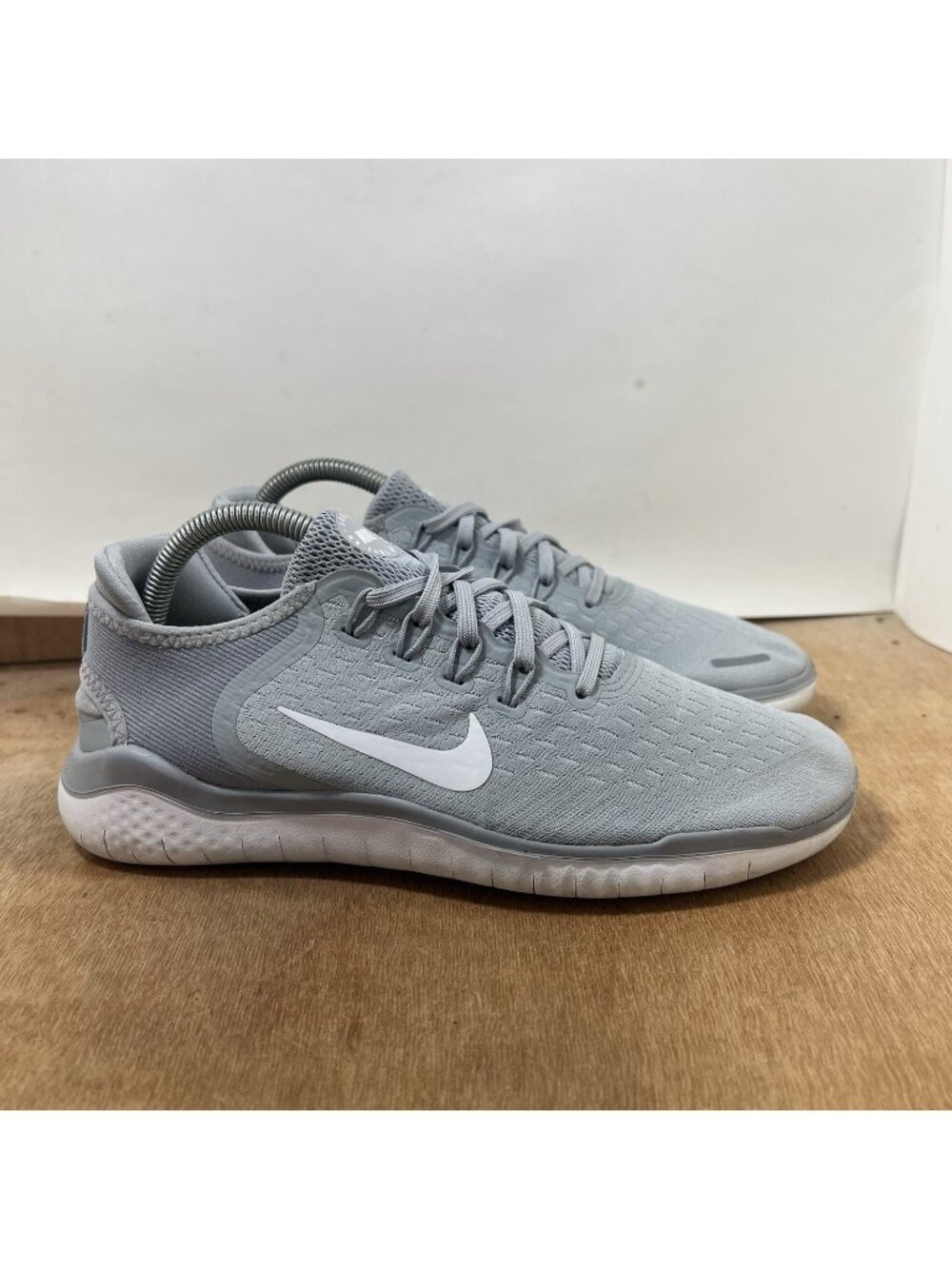 Nike Free RN 2018 Womens Size 9.5 Gray White Athletic Running Shoes Sneakers